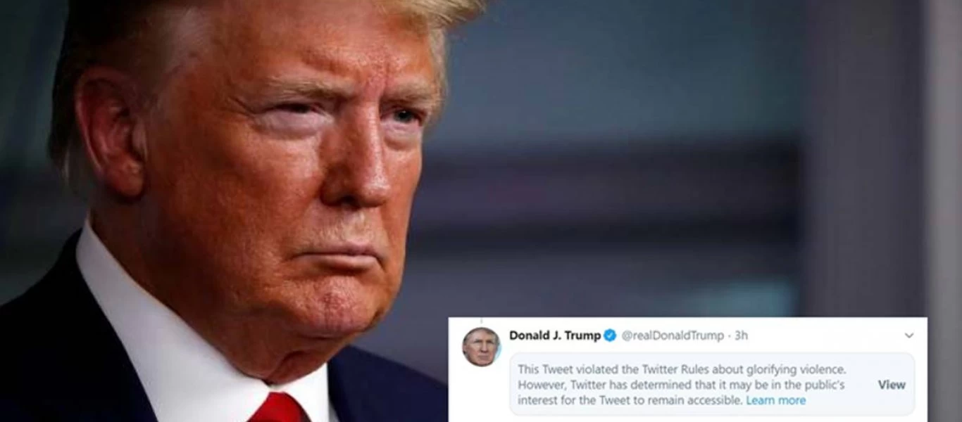 Ο Τραμπ μόλις «κατεδάφισε» το twitter: Ανάρτηση «χαστούκι» για το μέσο κοινωνικής δικτύωσης